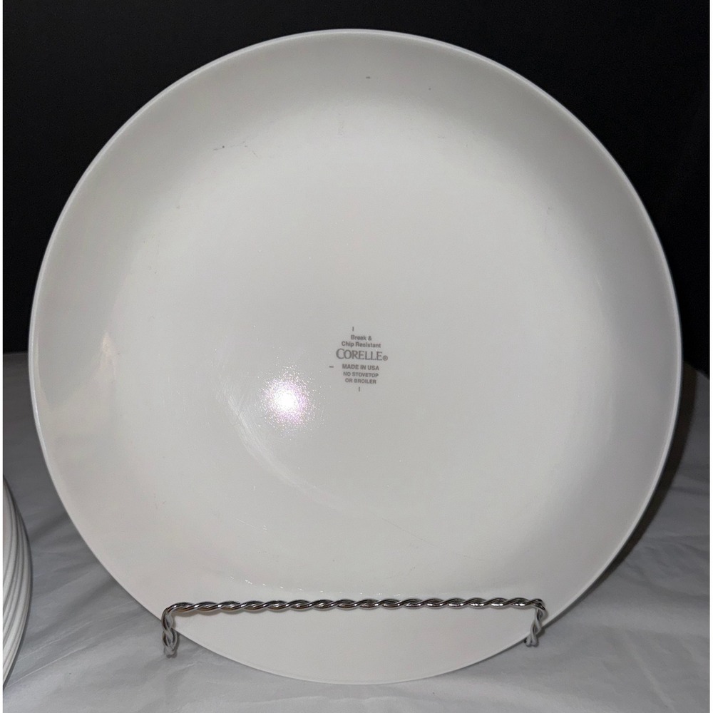 Vintage CORELLE Vitrille 10.25 Dinner Plates MultiColor Blocks MEMPHIS SET OF 10 - Picture 2 of 4
